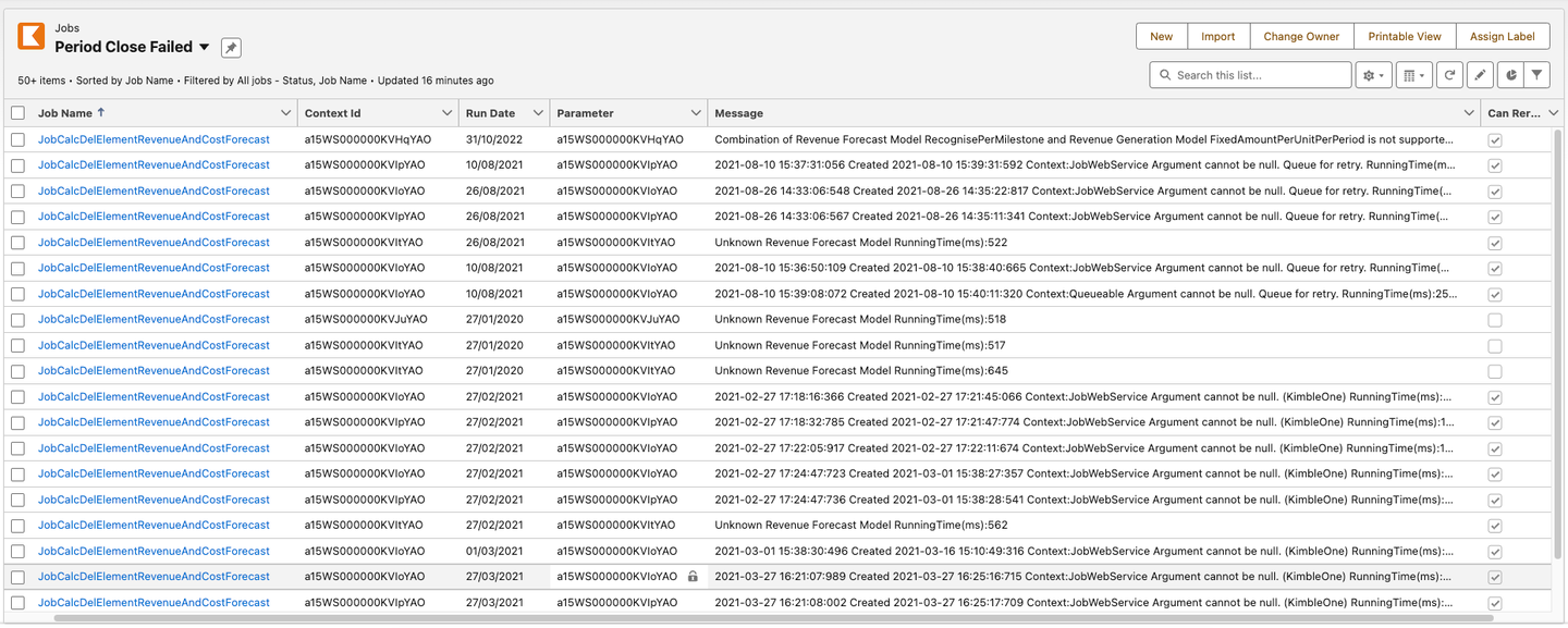 Managing Unactualized PA records to facilitate Period Close