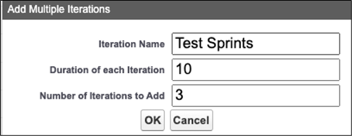 Work Items and Iterations Management - Templating Iterations