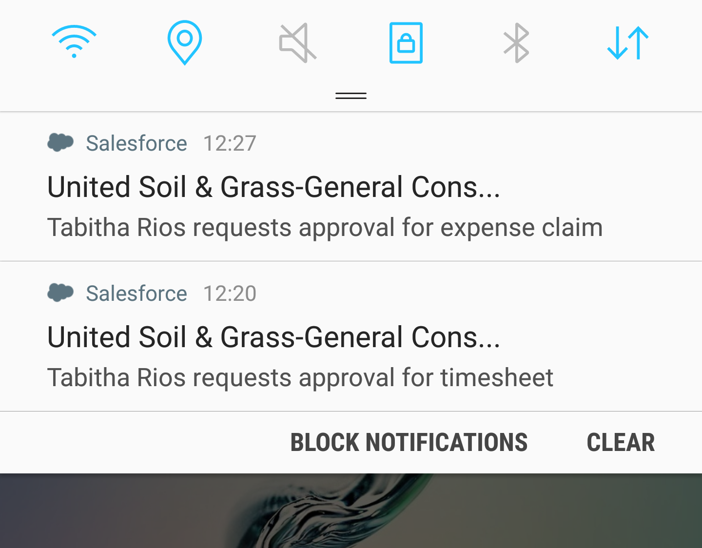 Using Kimble Dashboards on the Salesforce Mobile App