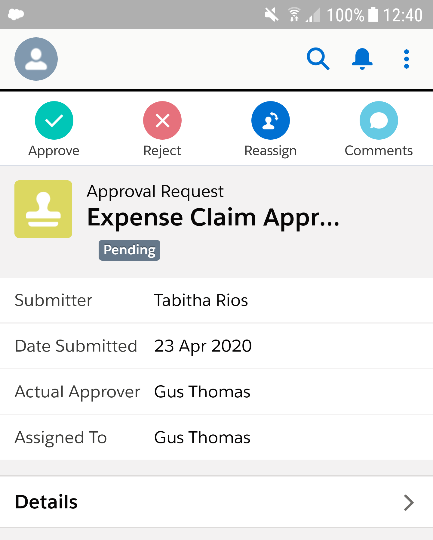 Using Kimble Dashboards on the Salesforce Mobile App