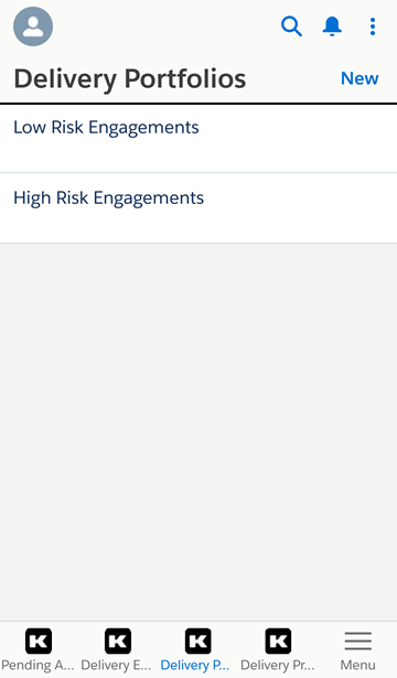 Using Kimble Dashboards on the Salesforce Mobile App