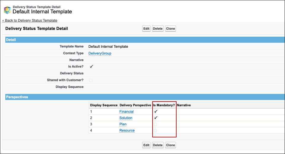 Delivery Status Management: Creating Delivery Status Templates