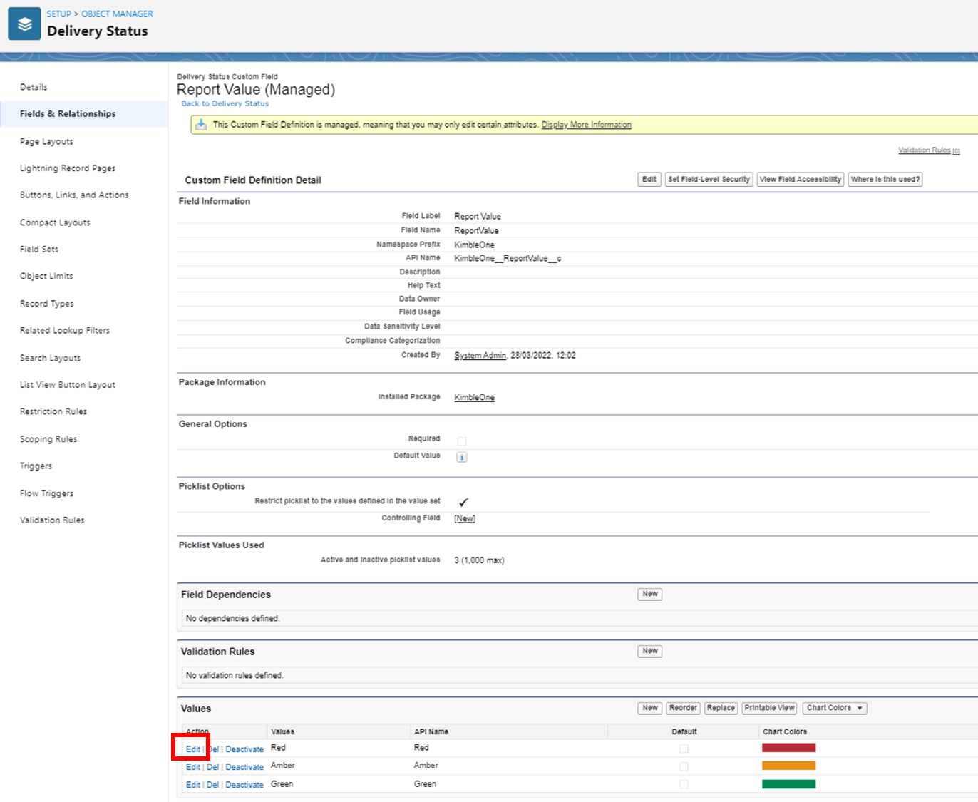 Delivery Status Management: Creating Delivery Status Templates