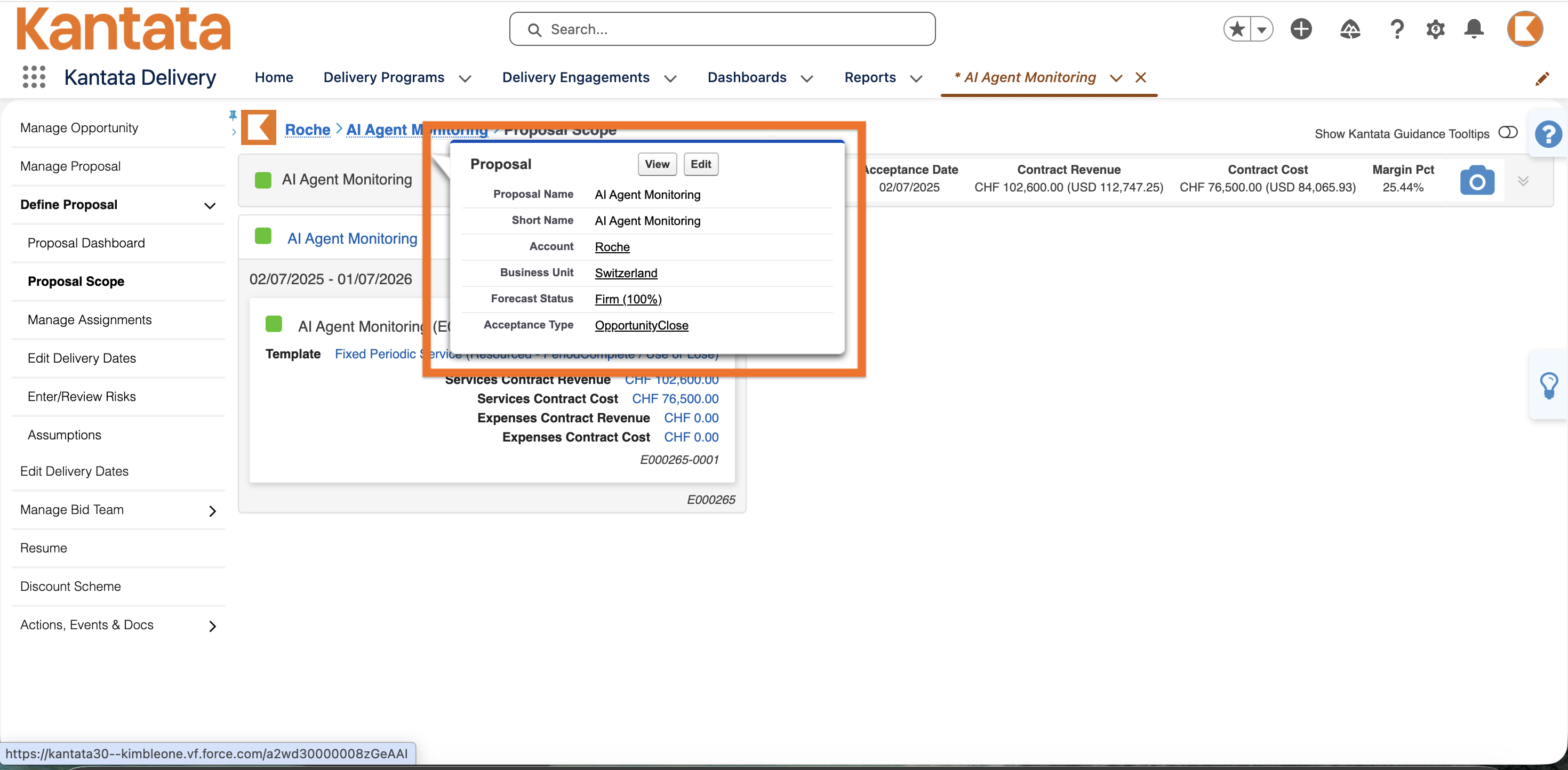 Proposal Management: Managing Proposals